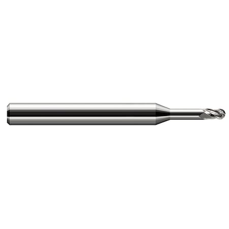 Harvey Tool Miniature End Mill - Ball - Long Reach, Stub Flute 803131